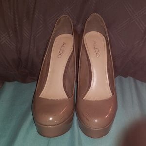 Aldo tan high heels